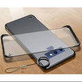 Samsung Note 9 Luxury Frameless Transparent Matte Back Cover With Finger Ring