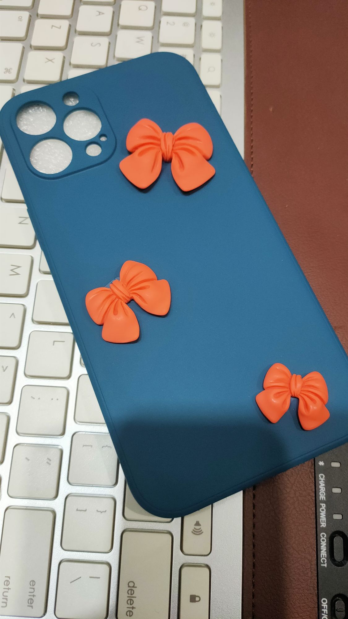 iPhone 12 Pro Max 6.7 Liquid Silicone Soft 3D Fancy Back Cover