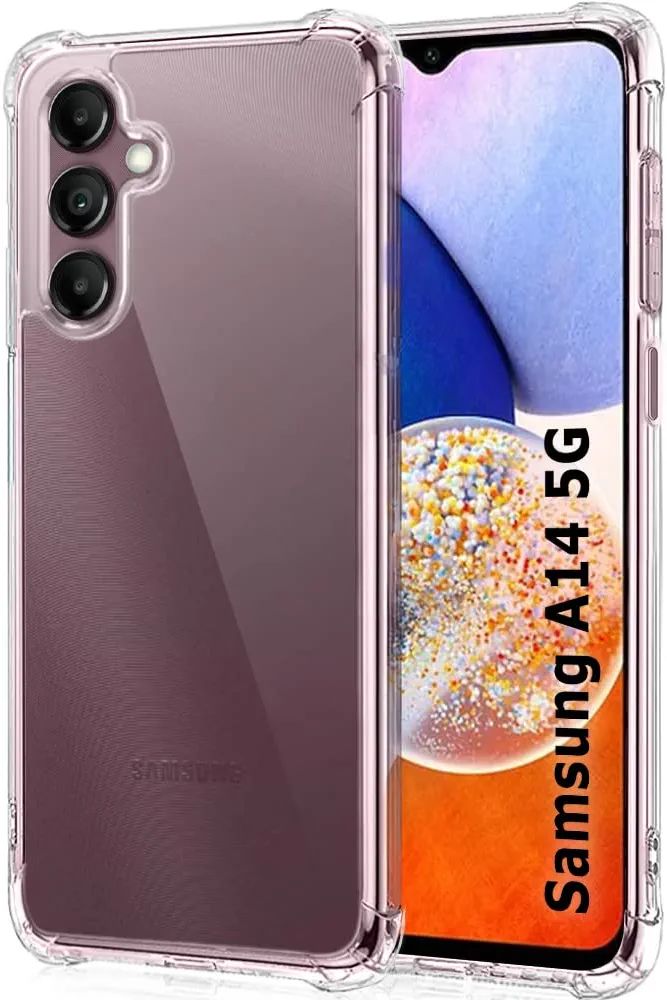Samsung Galaxy A14 45/5G Soft TPU Clear Corner Protection Back Cover