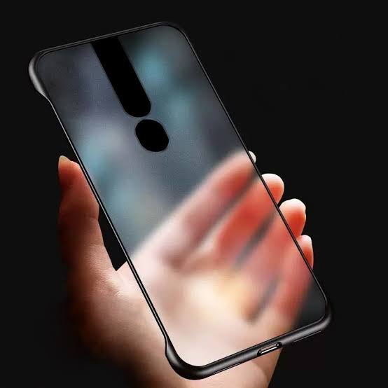 Oppo F11 Pro Cover Luxury Frameless Transparent Matte Back Cover