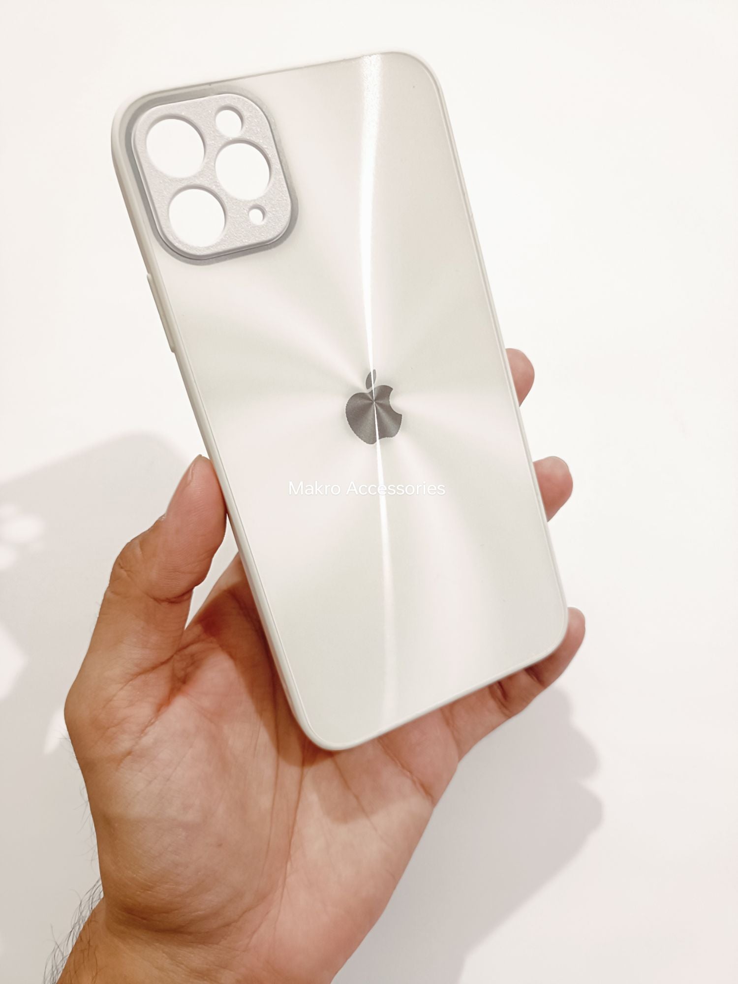 iPhone 11 Pro Max PC CD Pattern Reflective Soft Edges Back cover