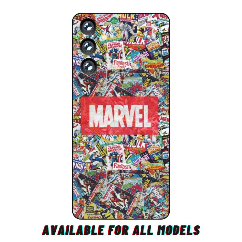 Samsung S24 Marvel Heroes 3D Full Wrap Skin