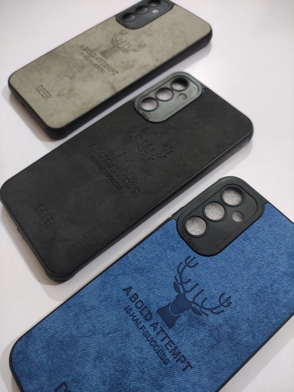 Samsung Galaxy A34 Soft Silicone Deer Fabric Back Cover