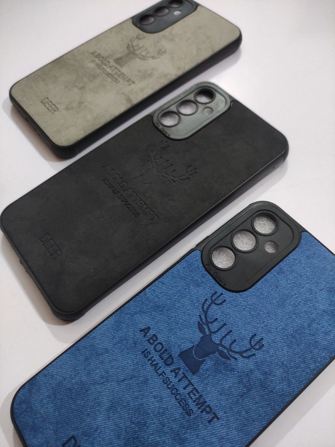 Samsung Galaxy A34 Soft Silicone Deer Fabric Back Cover