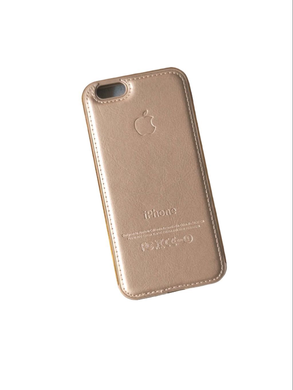 iPhone 6/6s Soft Premium Leather Aluminium Frame Back Cover