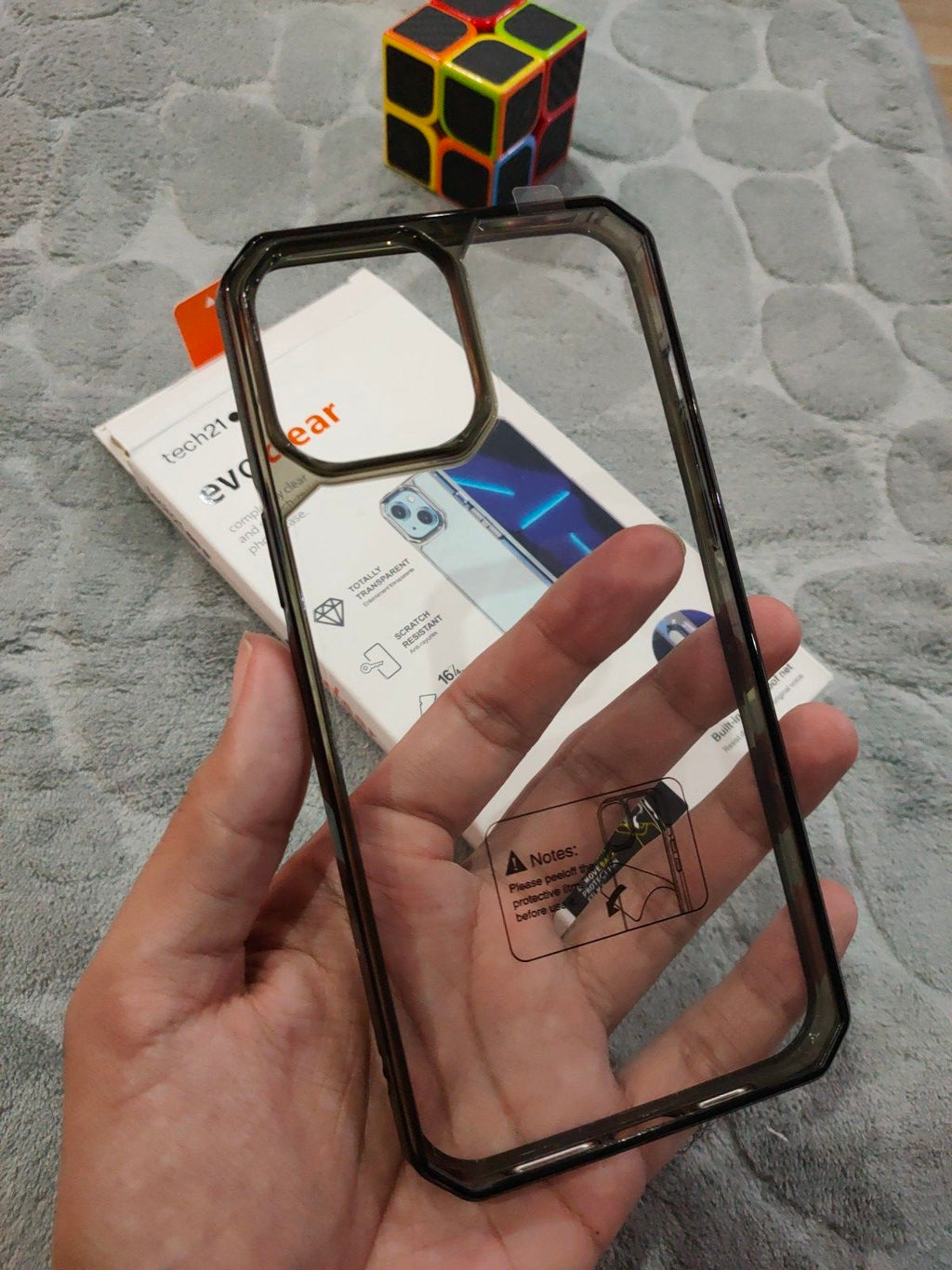 iPhone 12 Pro Max 6.7 Tech21 Evo Clear Dust Proof Net Shockproof Bumper Back Cover