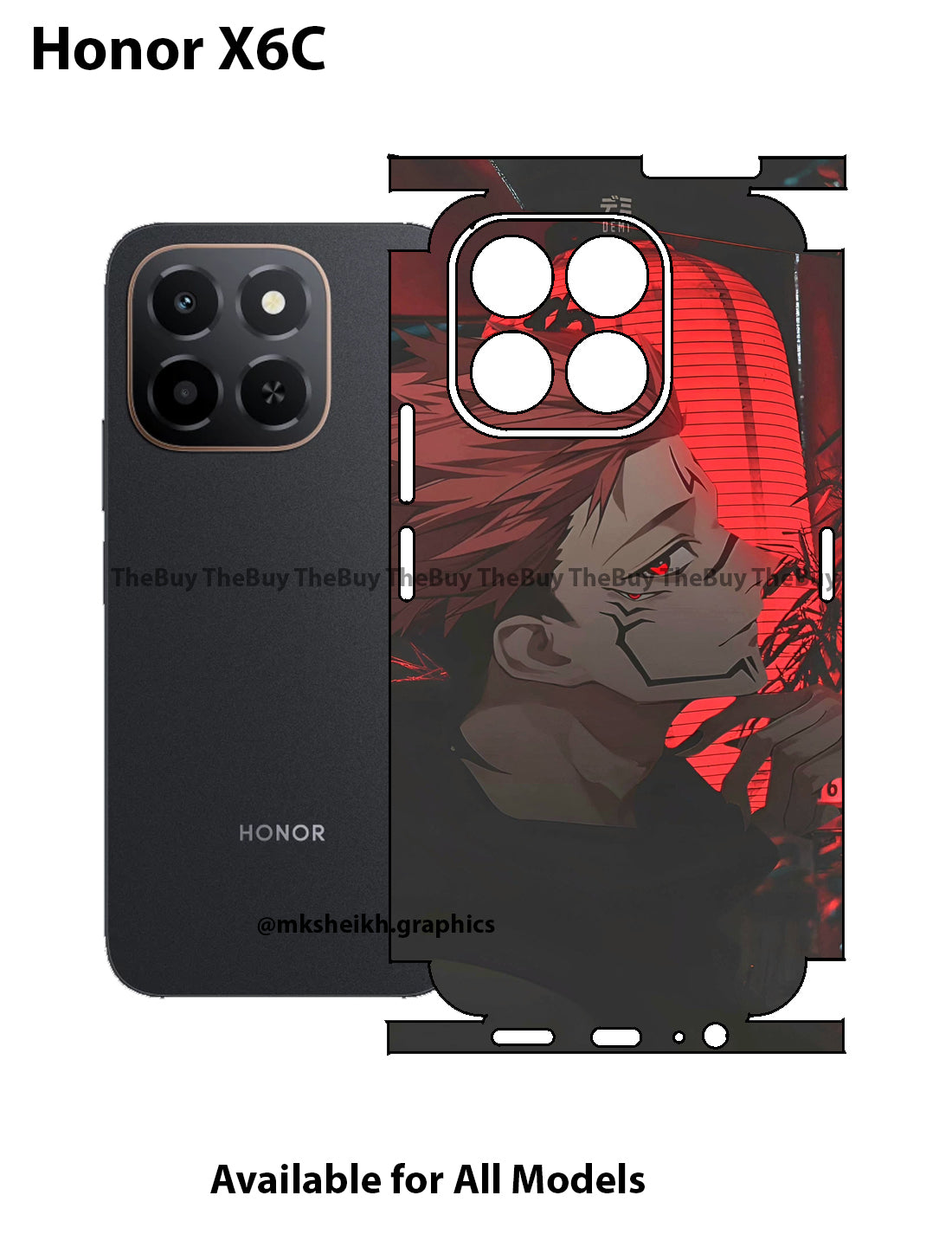 Honor X6C Full Body Skin Wrap