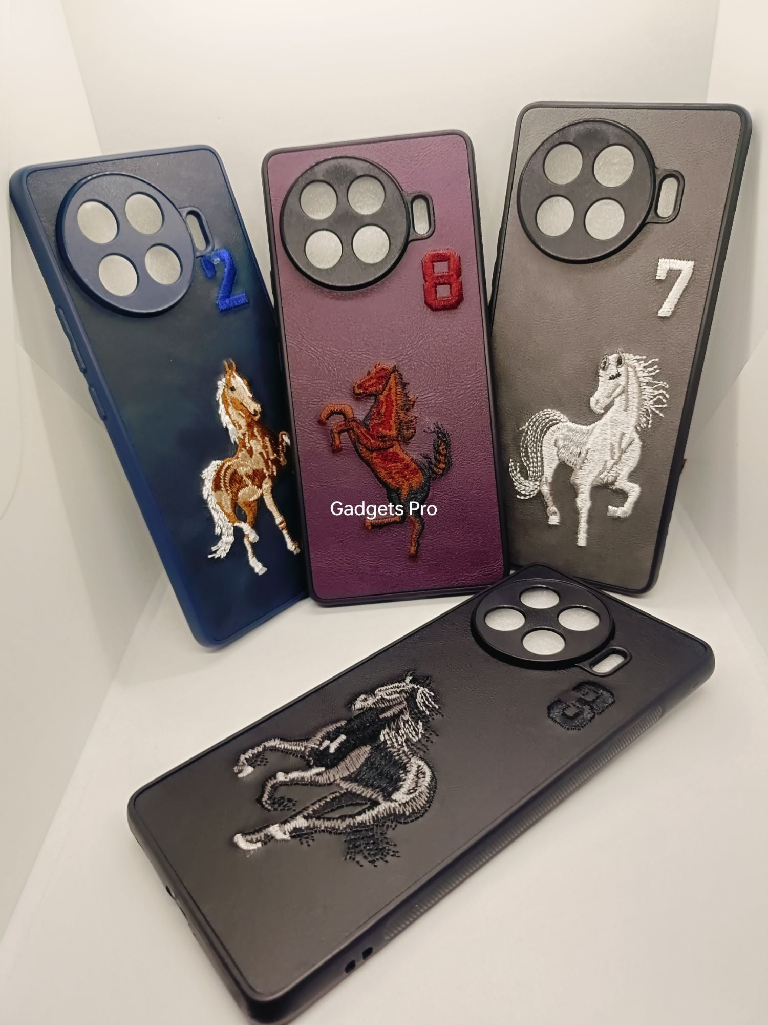 Tecno Spark 20 Pro Plus PU Premium Quality Embroidery Polo Design Back cover