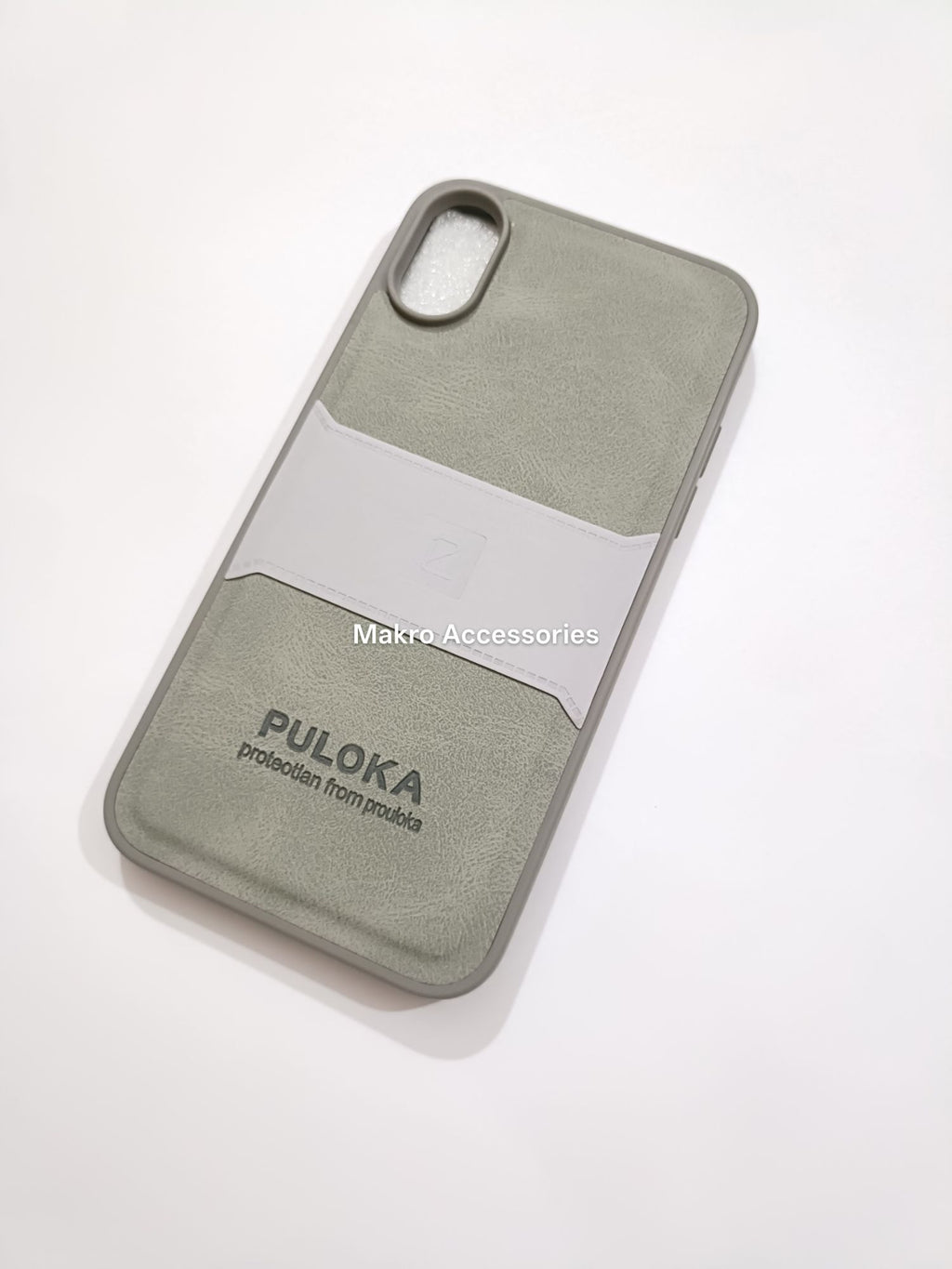 iPhone X/XS PU Leather Design Puloka Back Cover