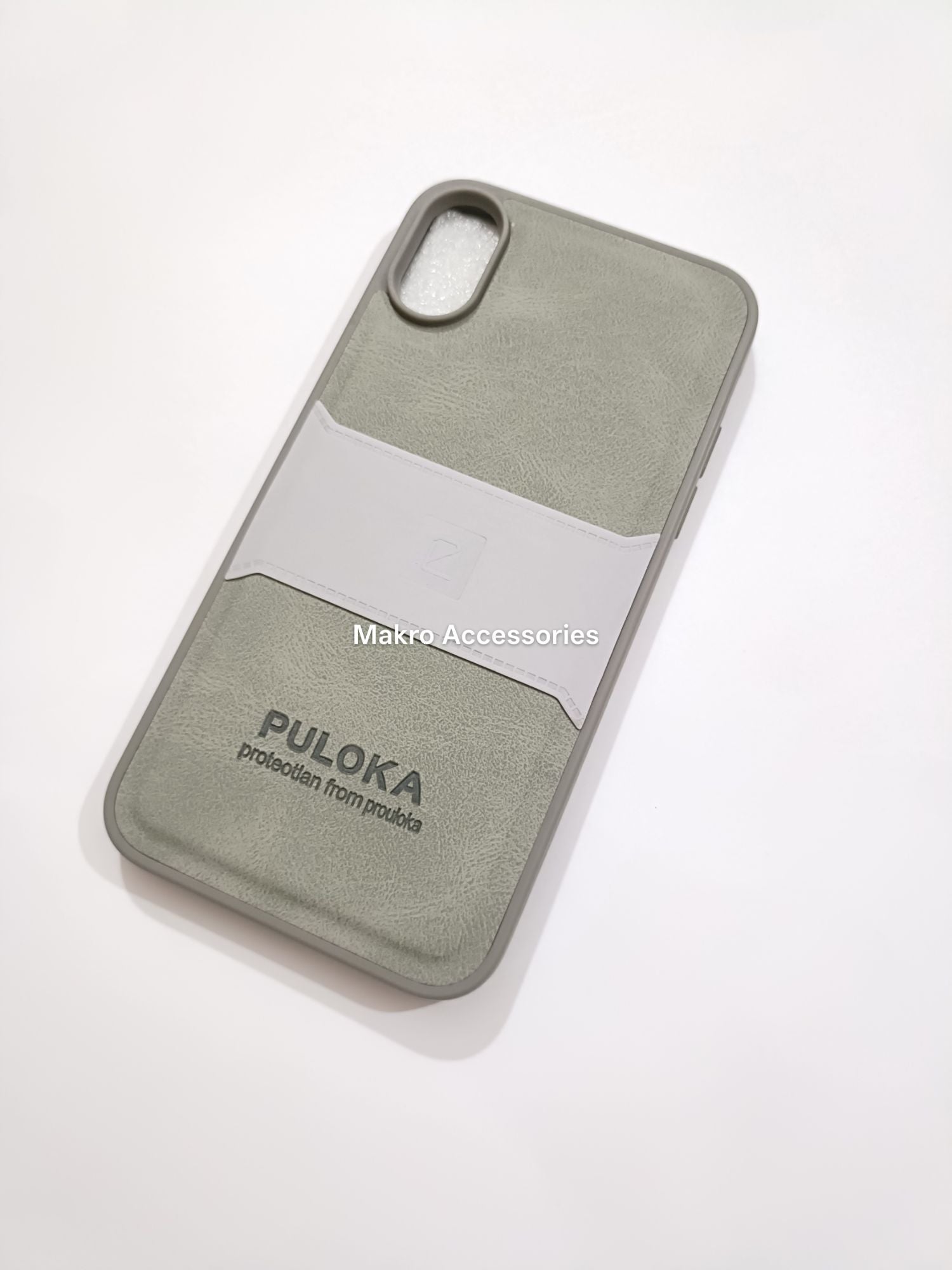 iPhone X/XS PU Leather Design Puloka Back Cover