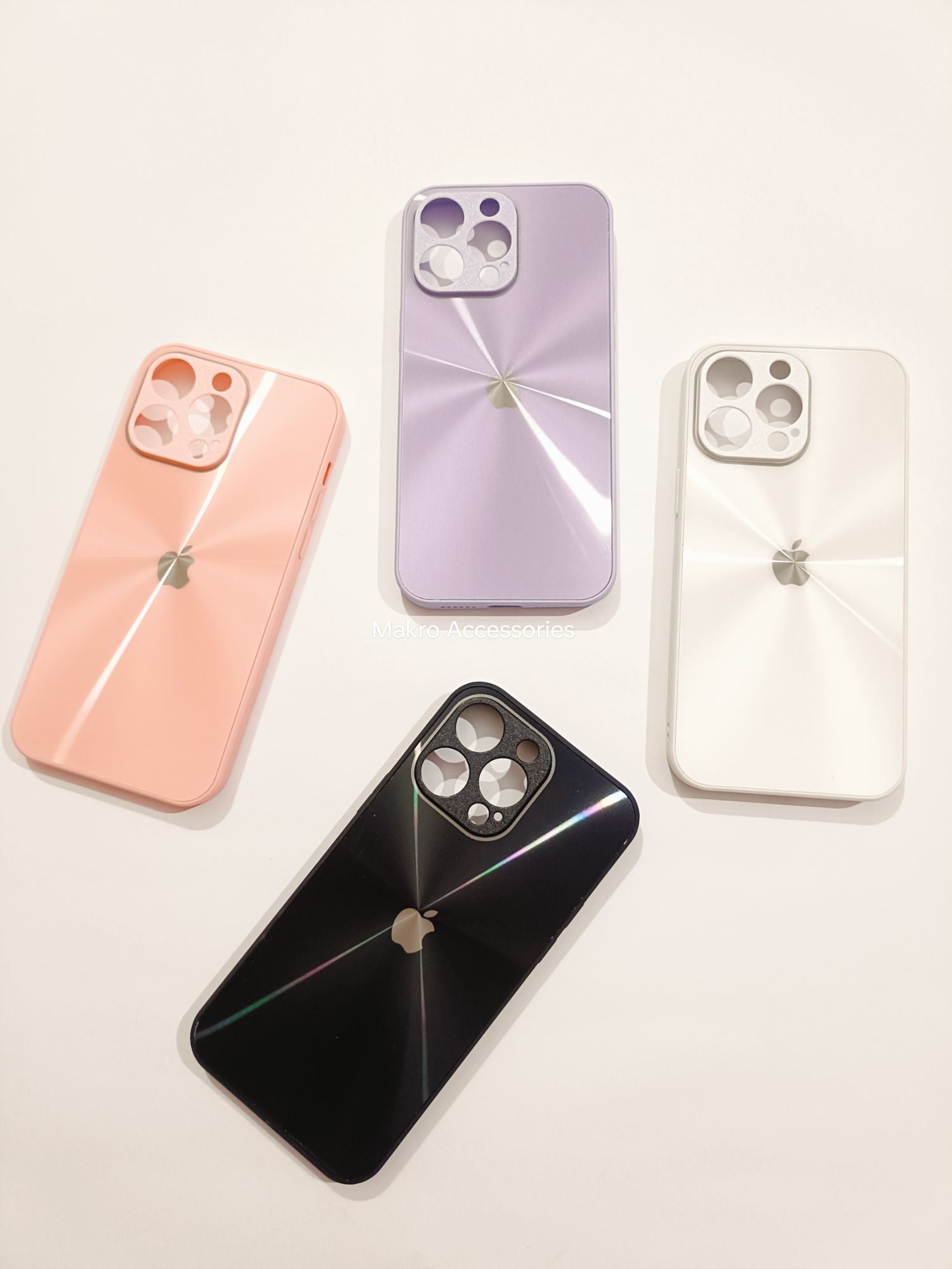 iPhone 14 Pro Max 6.7" PC CD Pattern Reflective Soft Edges Back cover