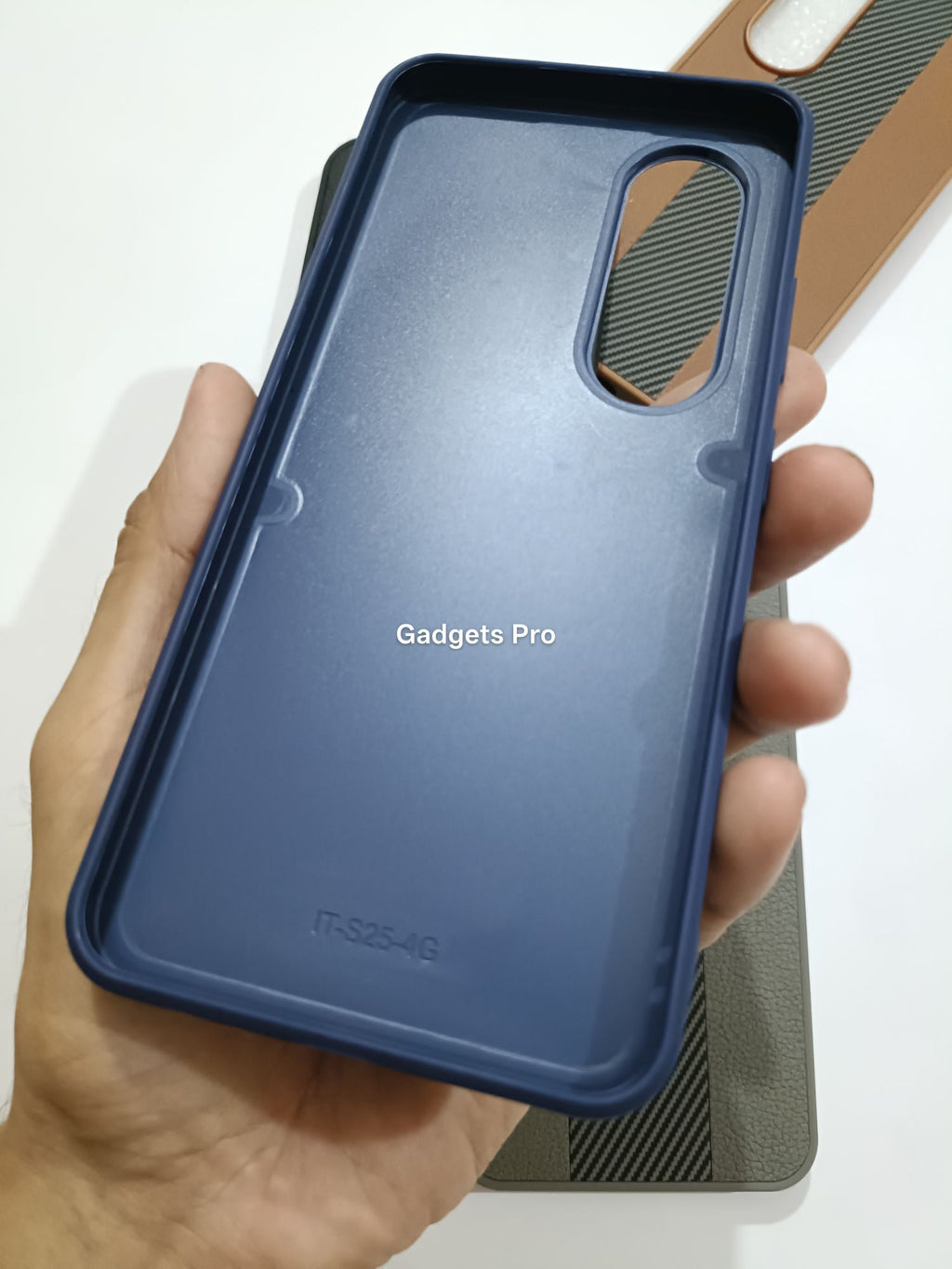 Itel S25 PU Carbon Fiber Design Back Cover