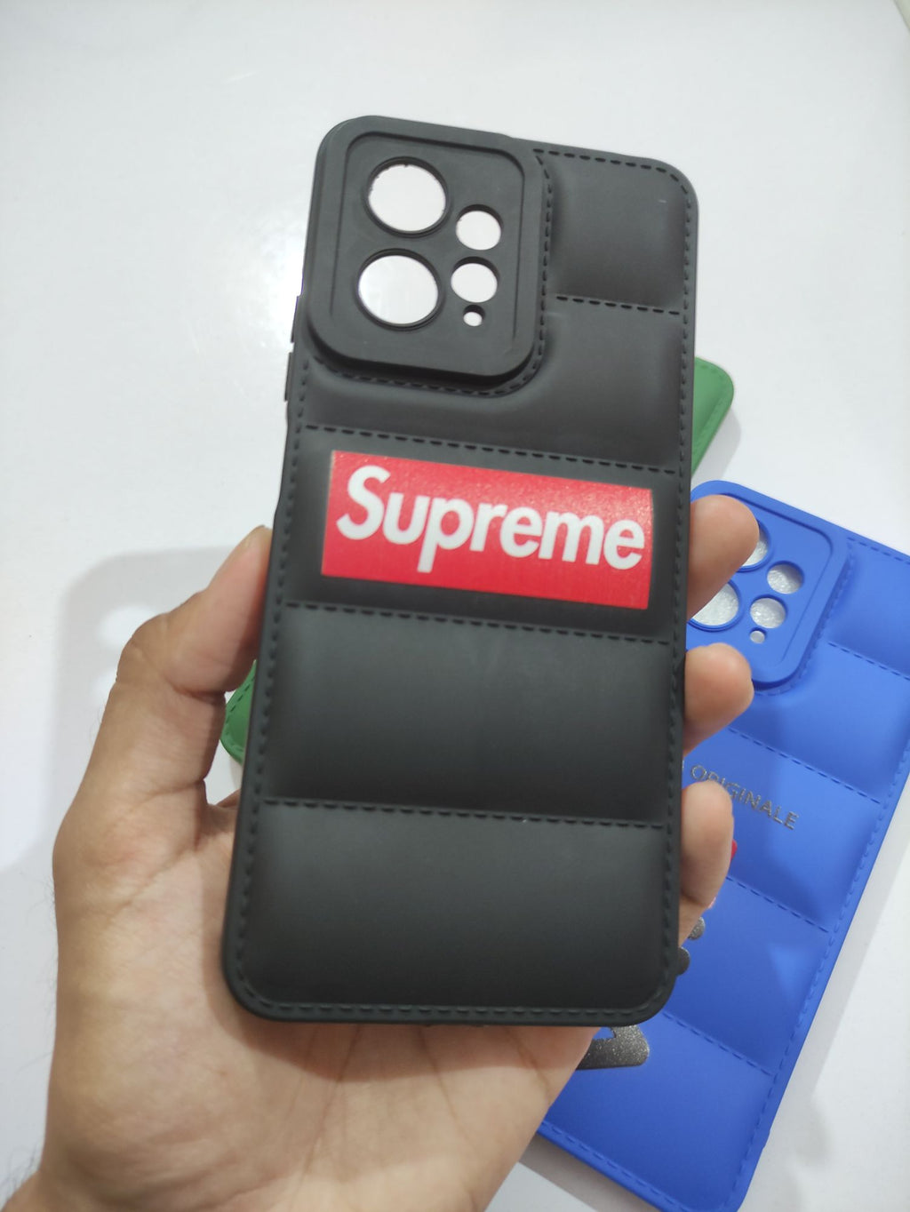 Redmi Note 12 4G Soft Silicone Puffer Back Cover