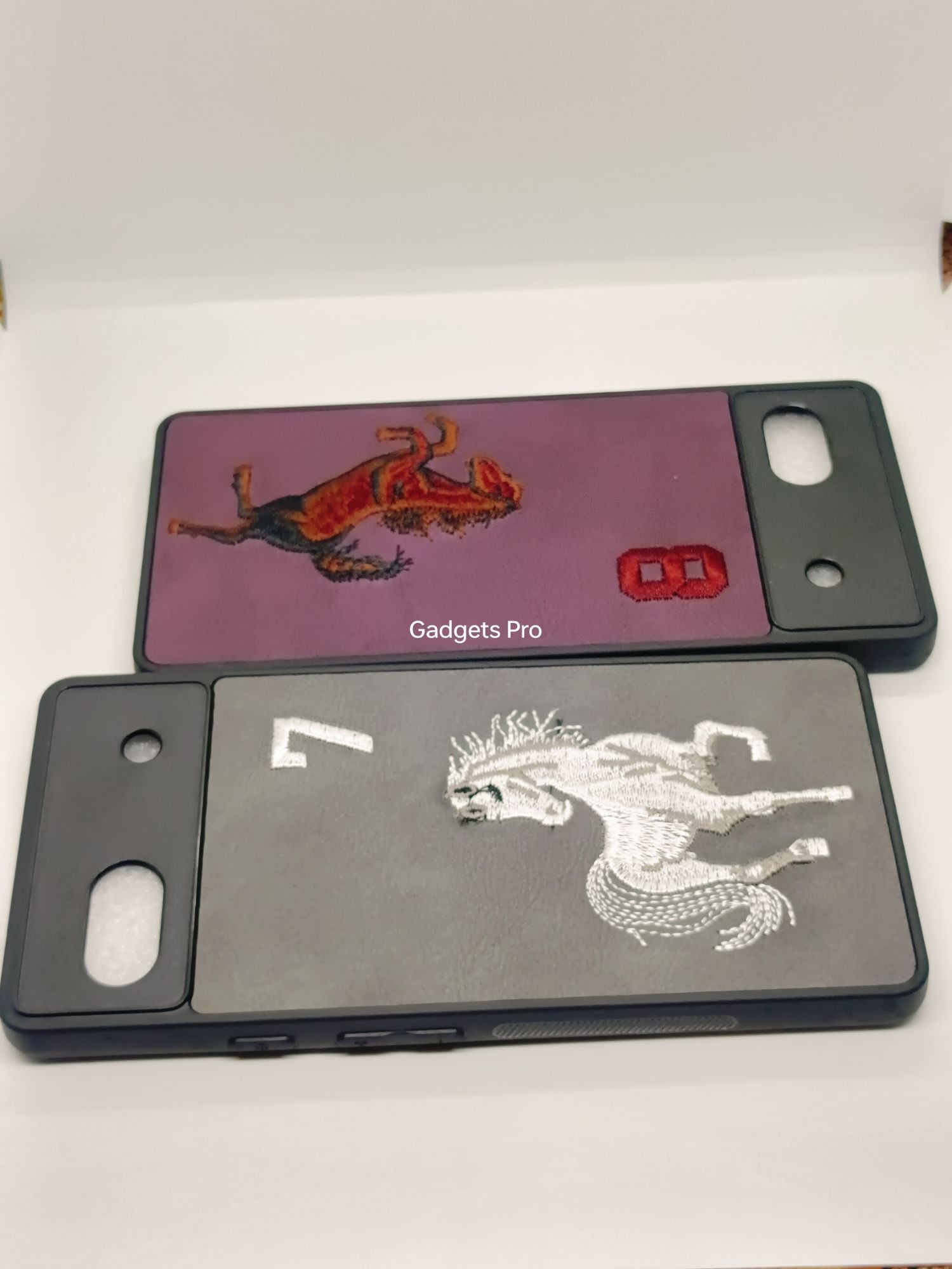 Google Pixel 6A Premium Quality PU Embroidery Polo Design Back cover