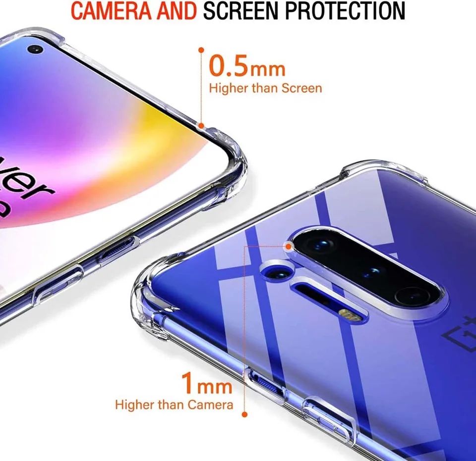 OnePlus 8 Pro Soft TPU Clear Corner Protection Back Cover