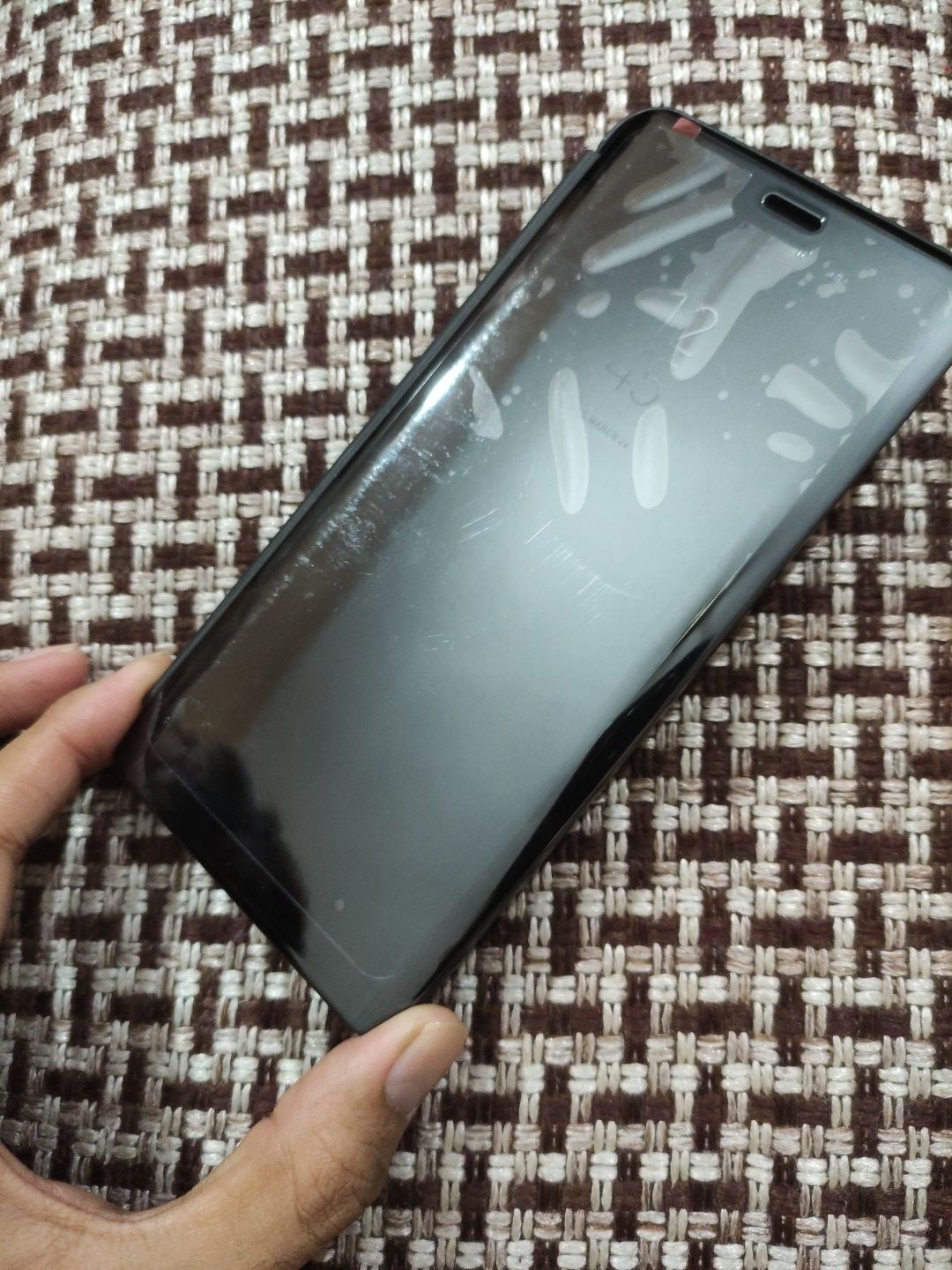 Oppo A9 2020 PC Clear View Standing Flip Cover