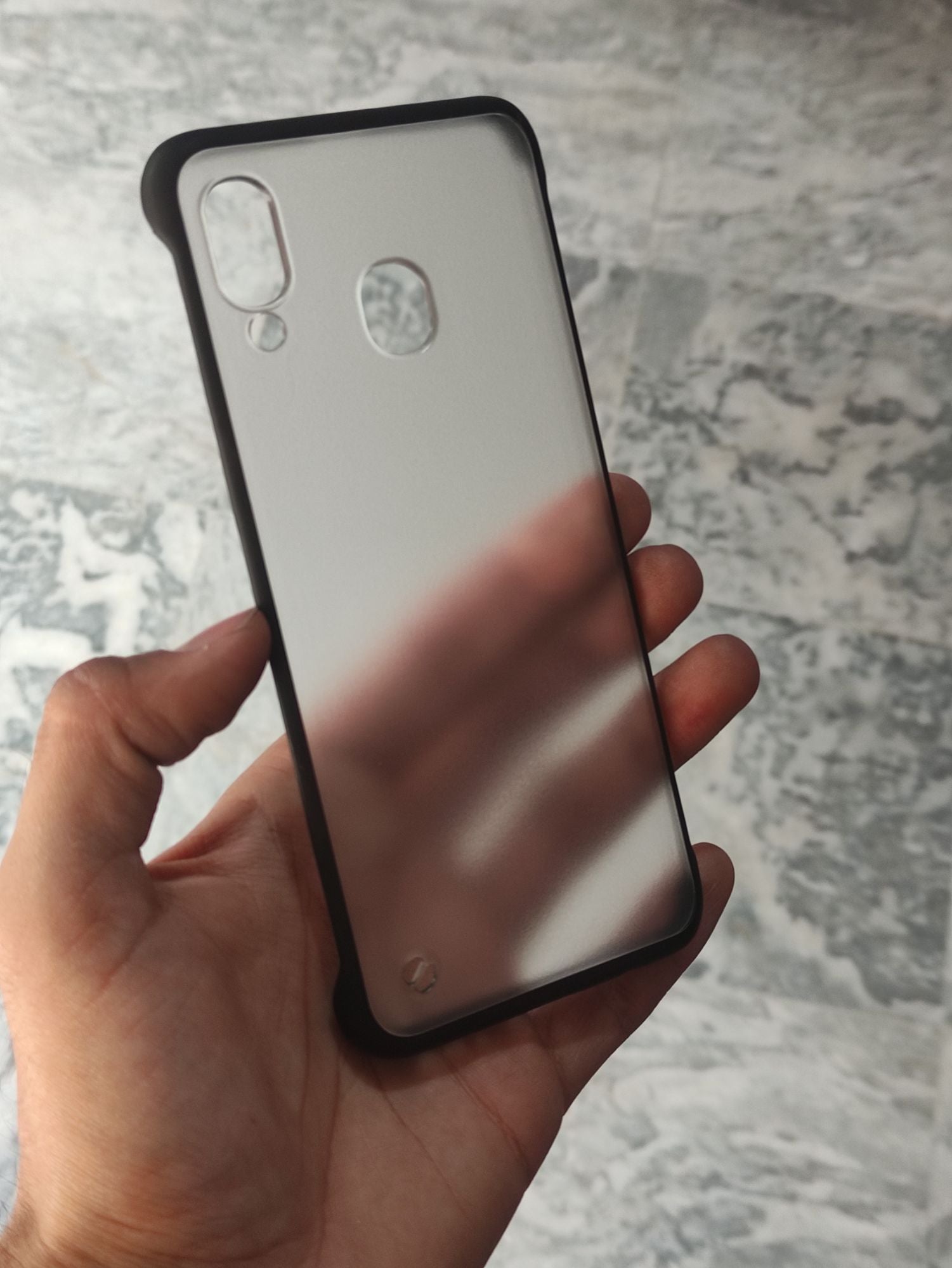 Samsung Galaxy A30 Matt Transparent Frameless Back Cover