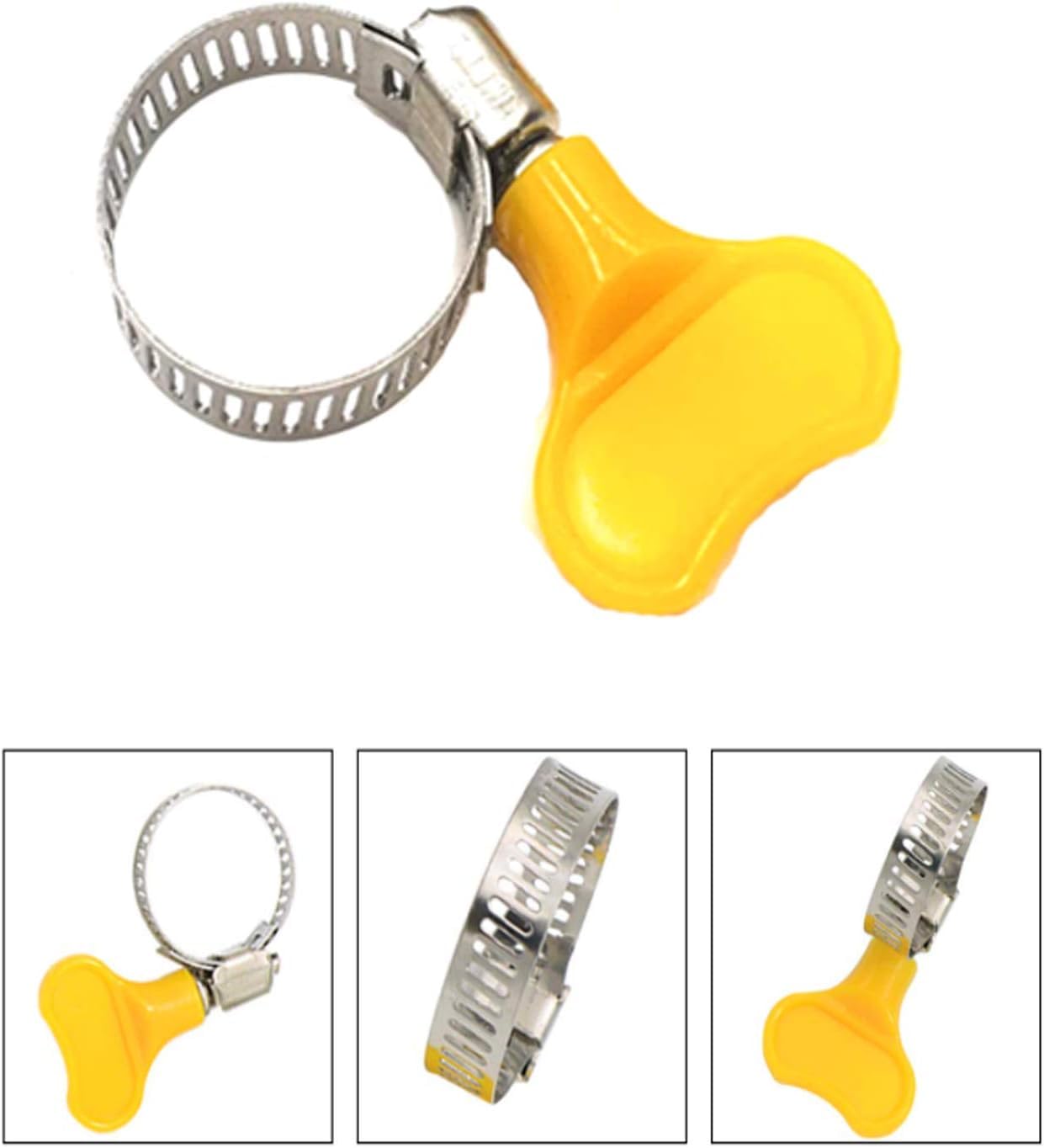 Pipe Clamp Adjustable 16-25mm Steel Hose With Adjustable Plastic Handle Tube Clips