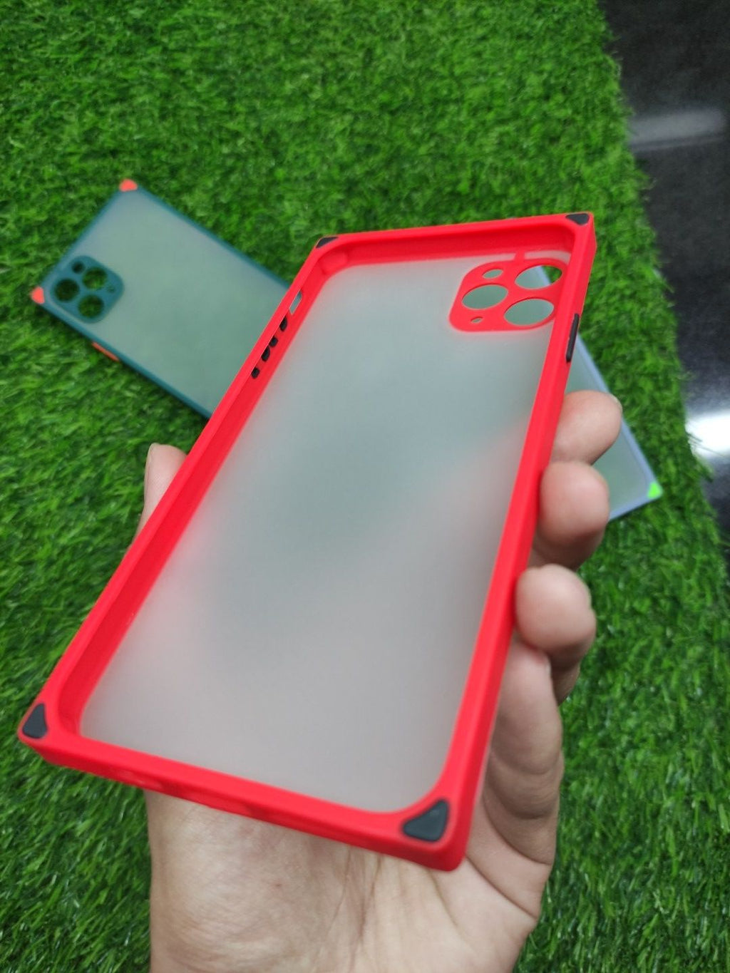 iPhone 11 Pro Max Matt Translucent Camera Protection Square Shape Back Cover