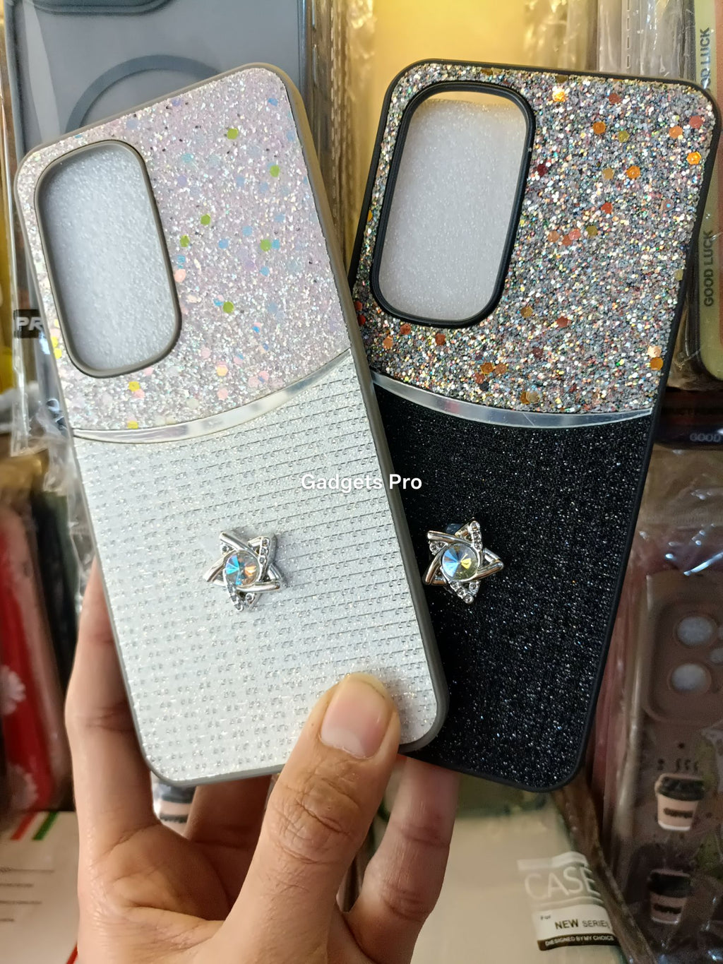 Tecno Spark 40 Pro Fancy Soft Silicone Glitter Star Back Cover