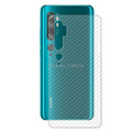 Mi Note 10 Lite Carbon Fiber Pattern 3D Transparent Protective Back Sheet