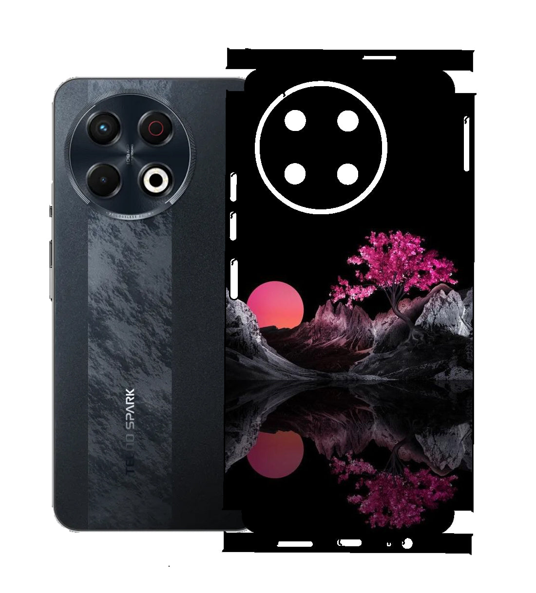 Tecno Spark 30 Pro Print Back Full Body Skin Wrap