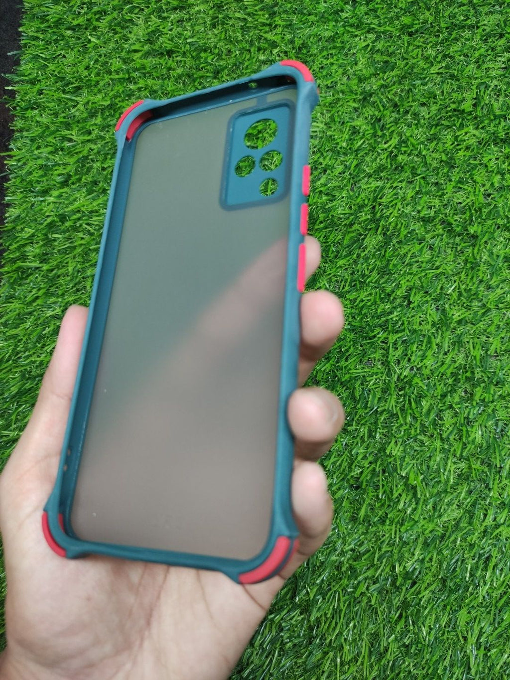 Vivo V21 Matt Translucent Camera Protection Corner Back Cover