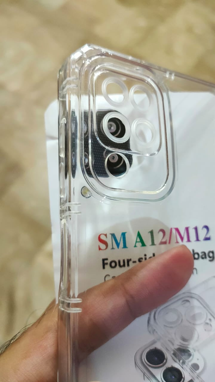 Samsung A12 Shockproof Airbag Corner Back Case Cover