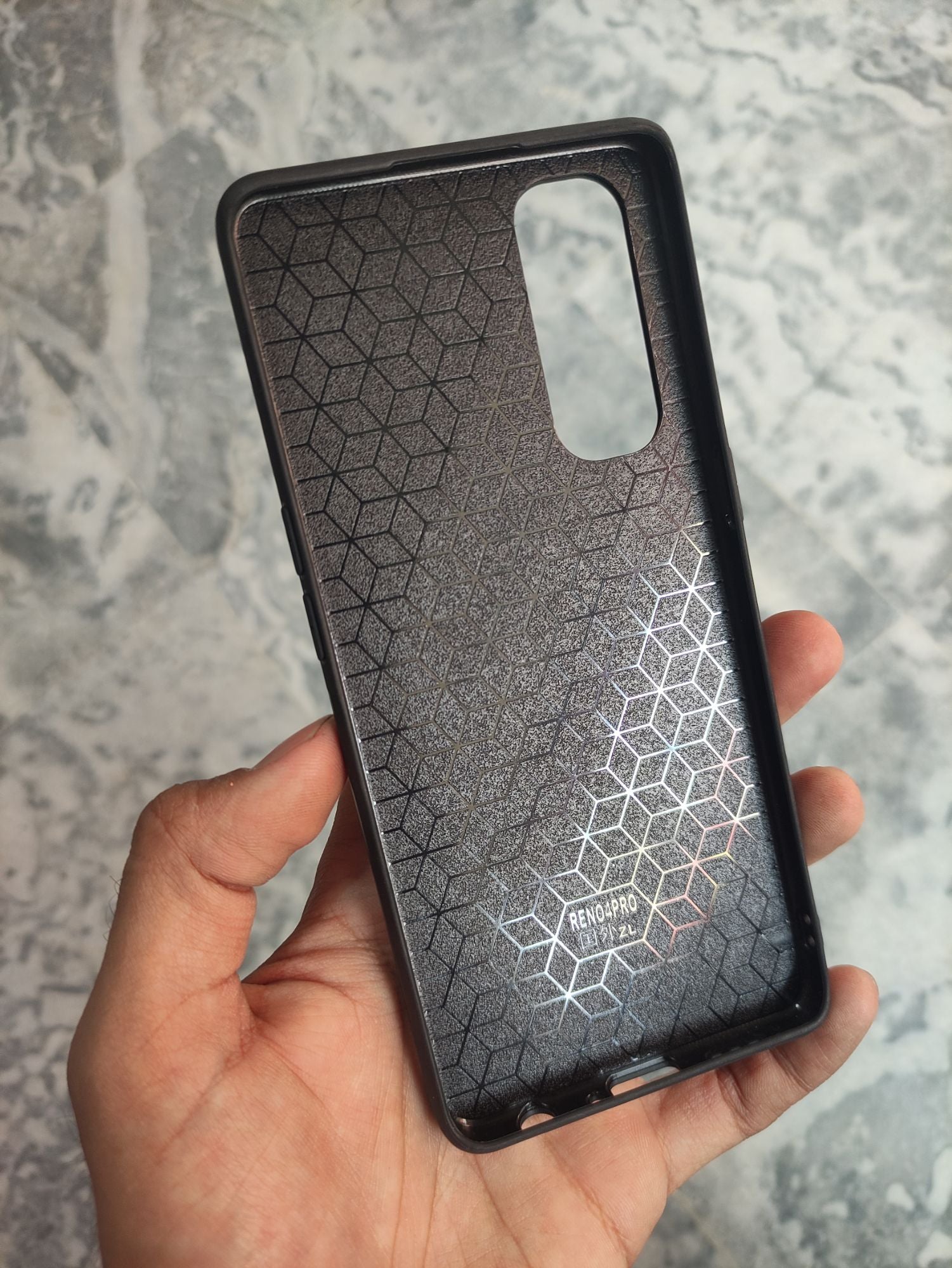 Oppo_Reno 4 Pro 4G Premium Quality Leather Texture Ferrari Back Cover