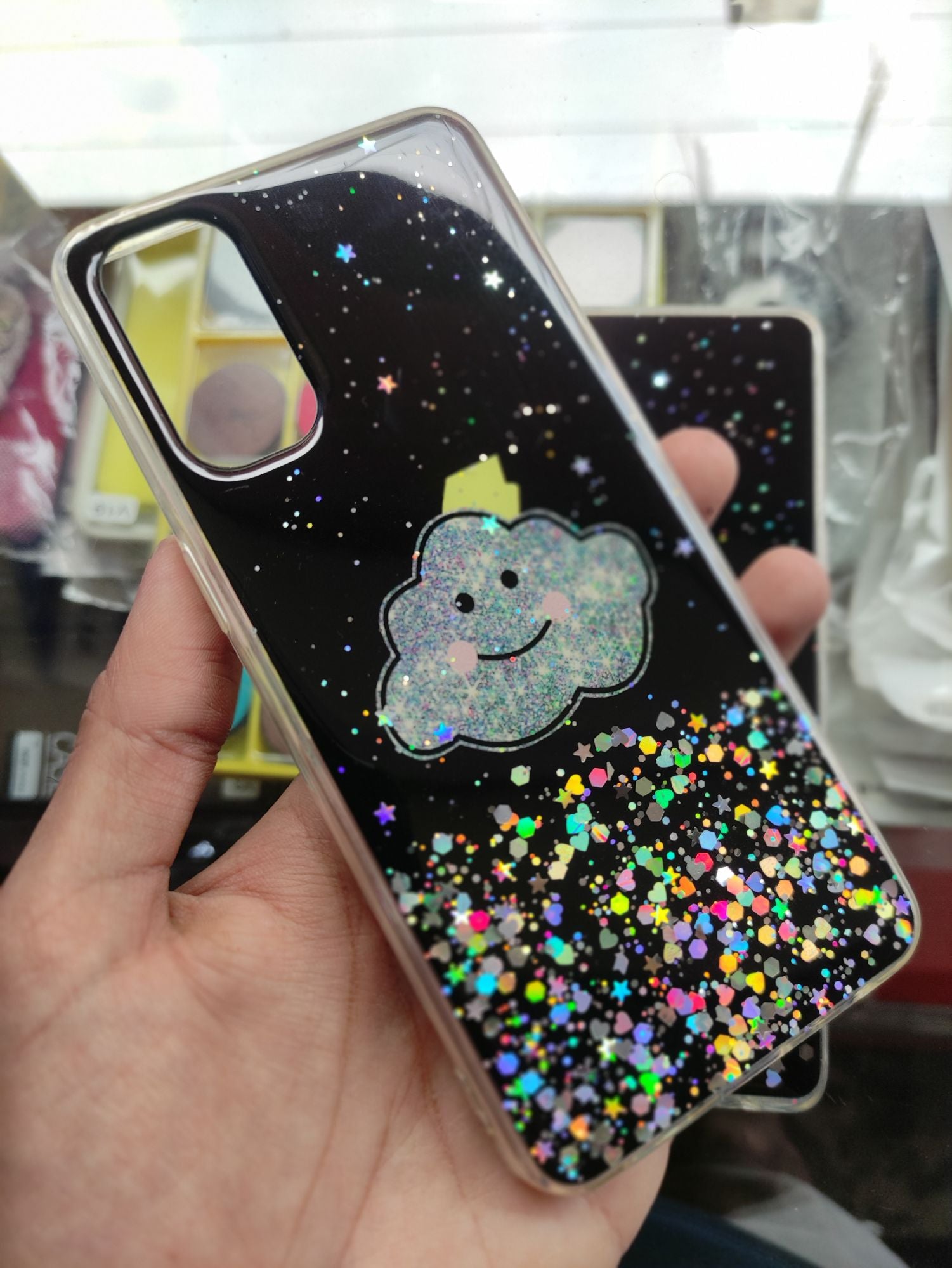 Oppo Reno4,Reno4 Pro 4G Fancy Soft Silicone Glitter Back cover