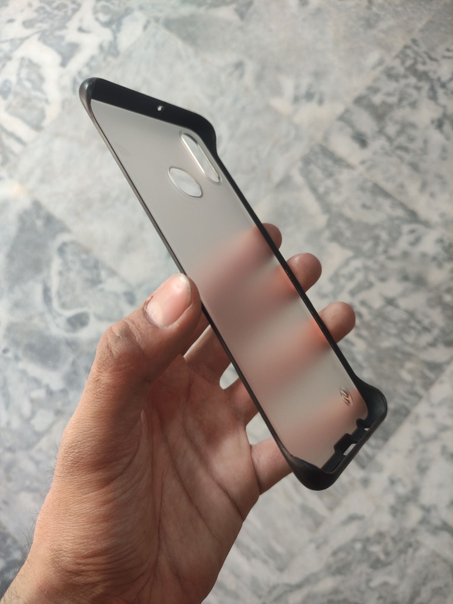 Samsung Galaxy A10S Transparent Matt Frameless Back Cover