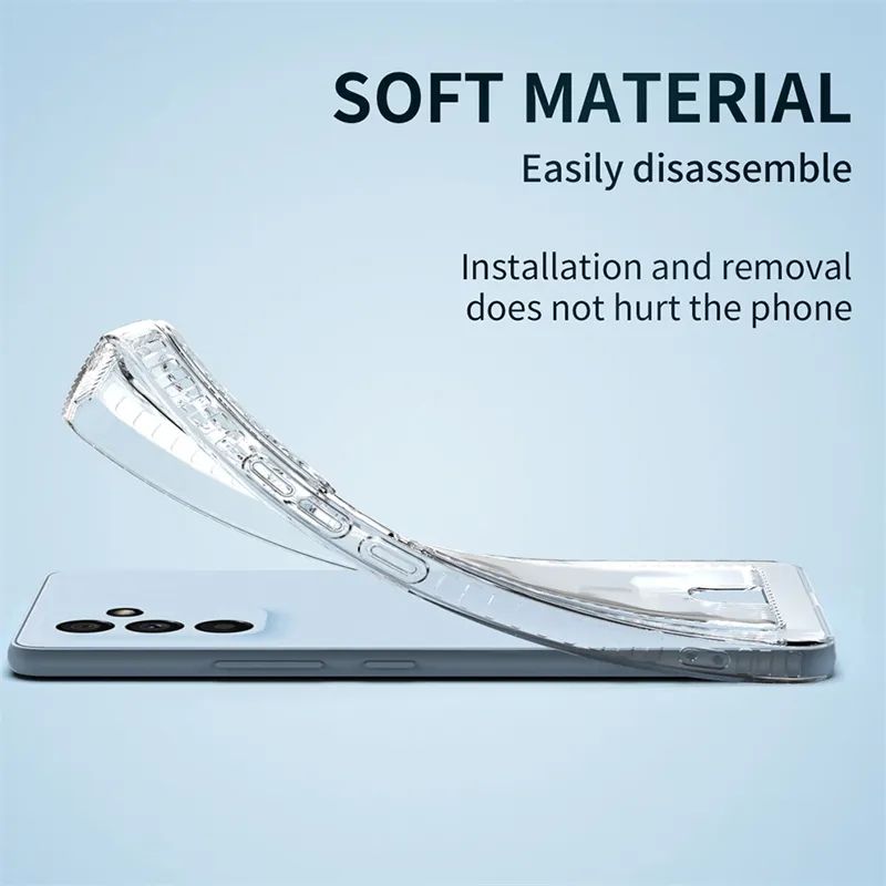 Tecno Spark Go 2023 Soft TPU Clear Card Holder Back cover