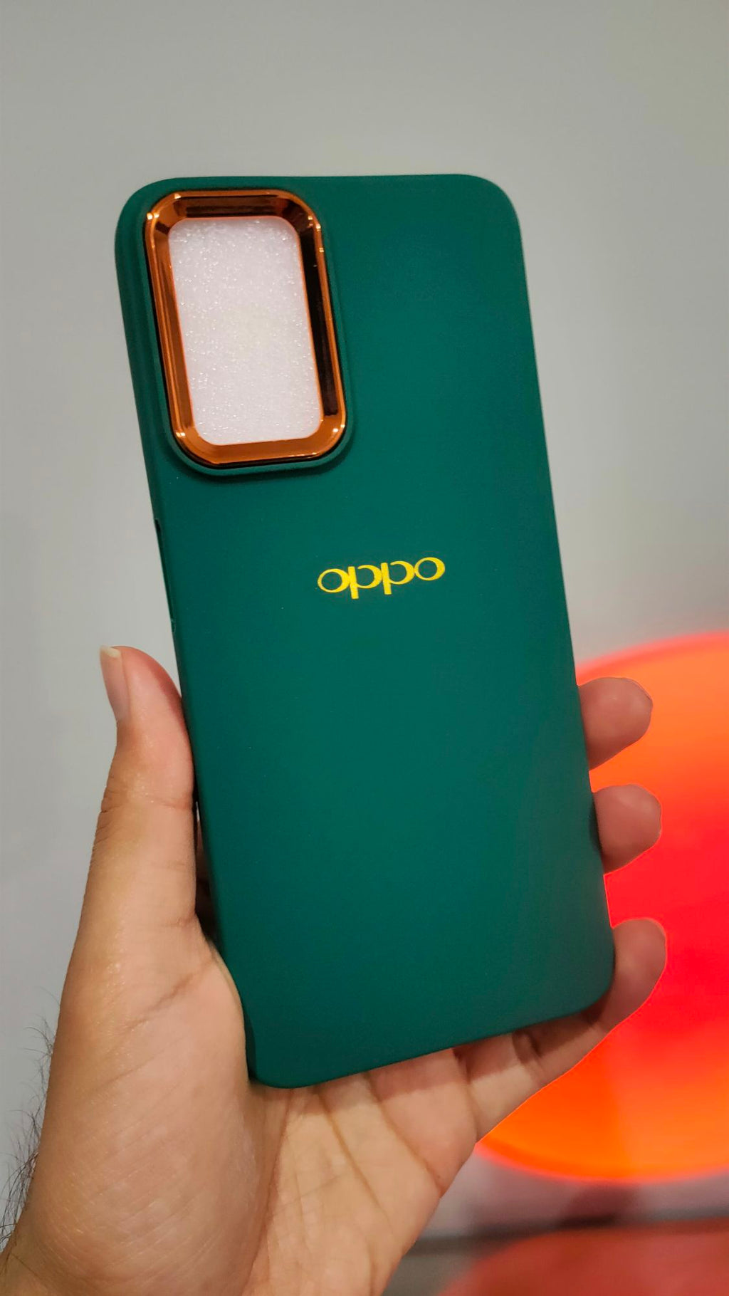 Oppo A76/A96/Real me 9i Premium Quality Camera Protection Ring Soft Silicone Back Cover
