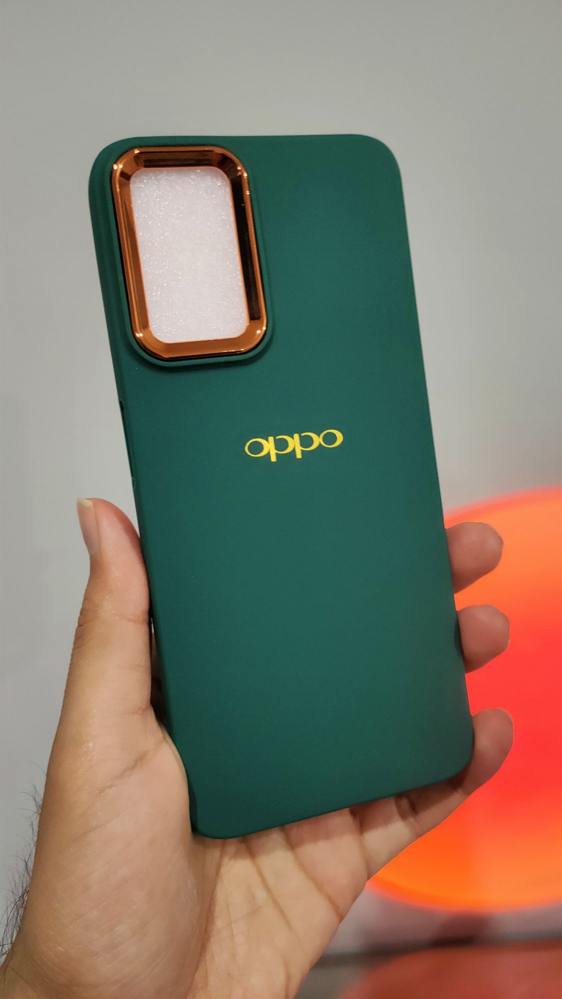 Oppo A76/A96/Real me 9i Premium Quality Camera Protection Ring Soft Silicone Back Cover