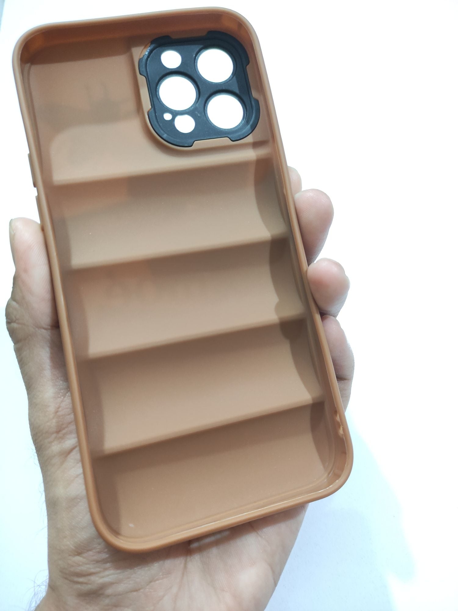 iPhone 12 Pro Max Soft Silicone Puffer Back Cover