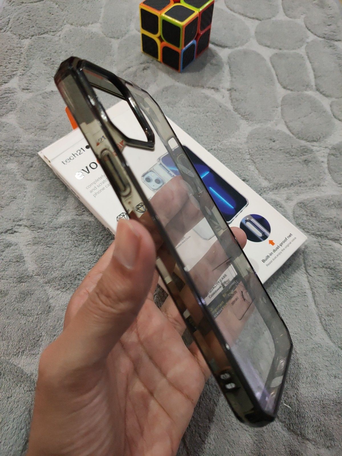 iPhone 12 Pro Max 6.7 Tech21 Evo Clear Dust Proof Net Shockproof Bumper Back Cover