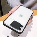 iPhone 12 Pro Max Camera Protection Shockproof Camera Slide Matte Bumper Transparent Back Case