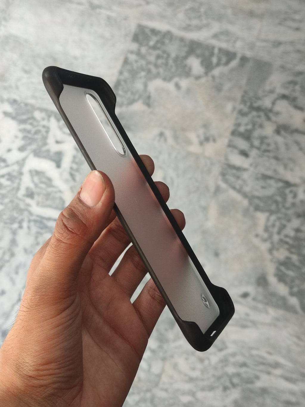 Reno 3 Pro Transparent Matt Frameless Back Cover