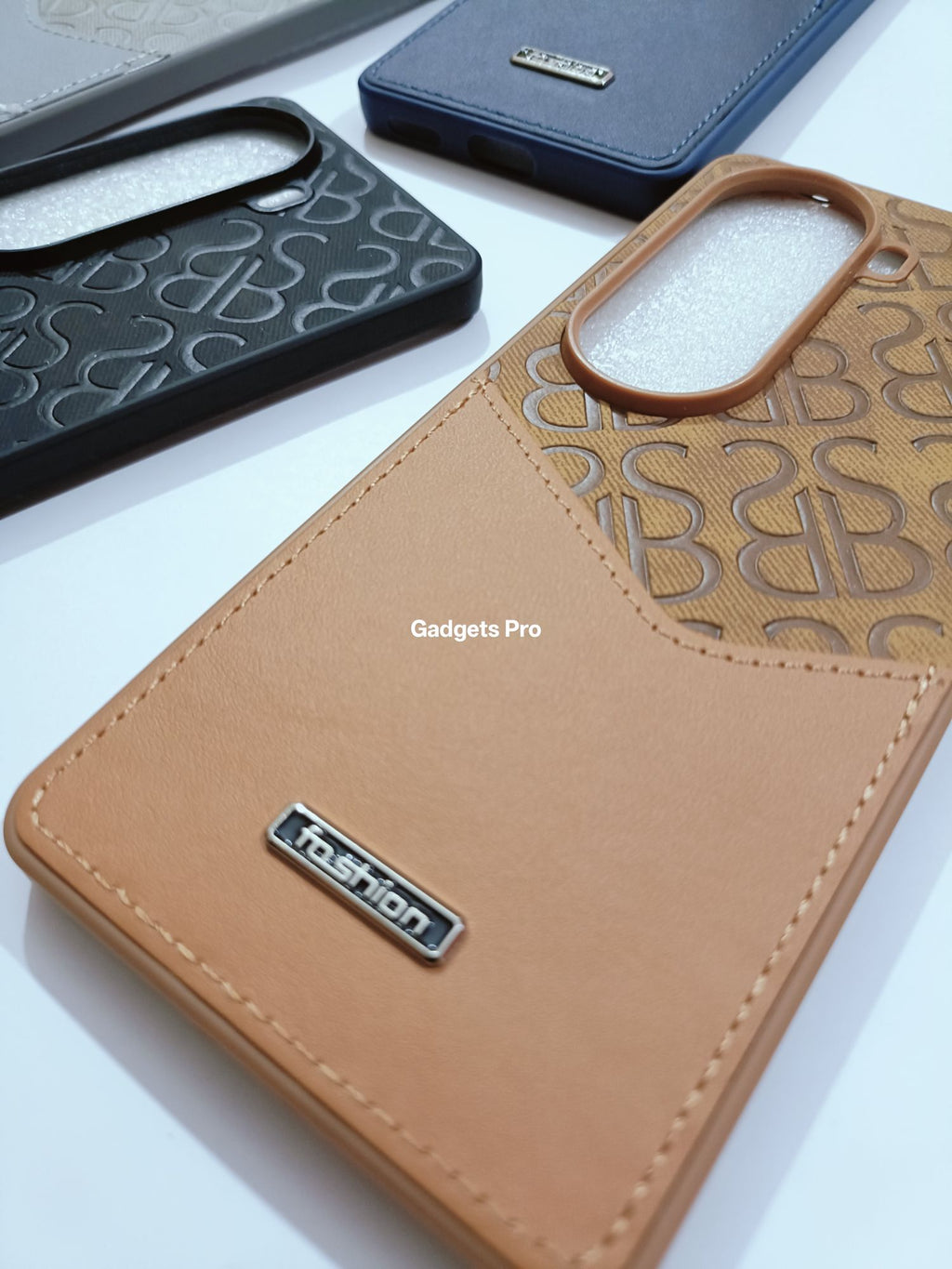 Vivo V40E Soft Silicone Premium Quality PU Cover with Back Pocket