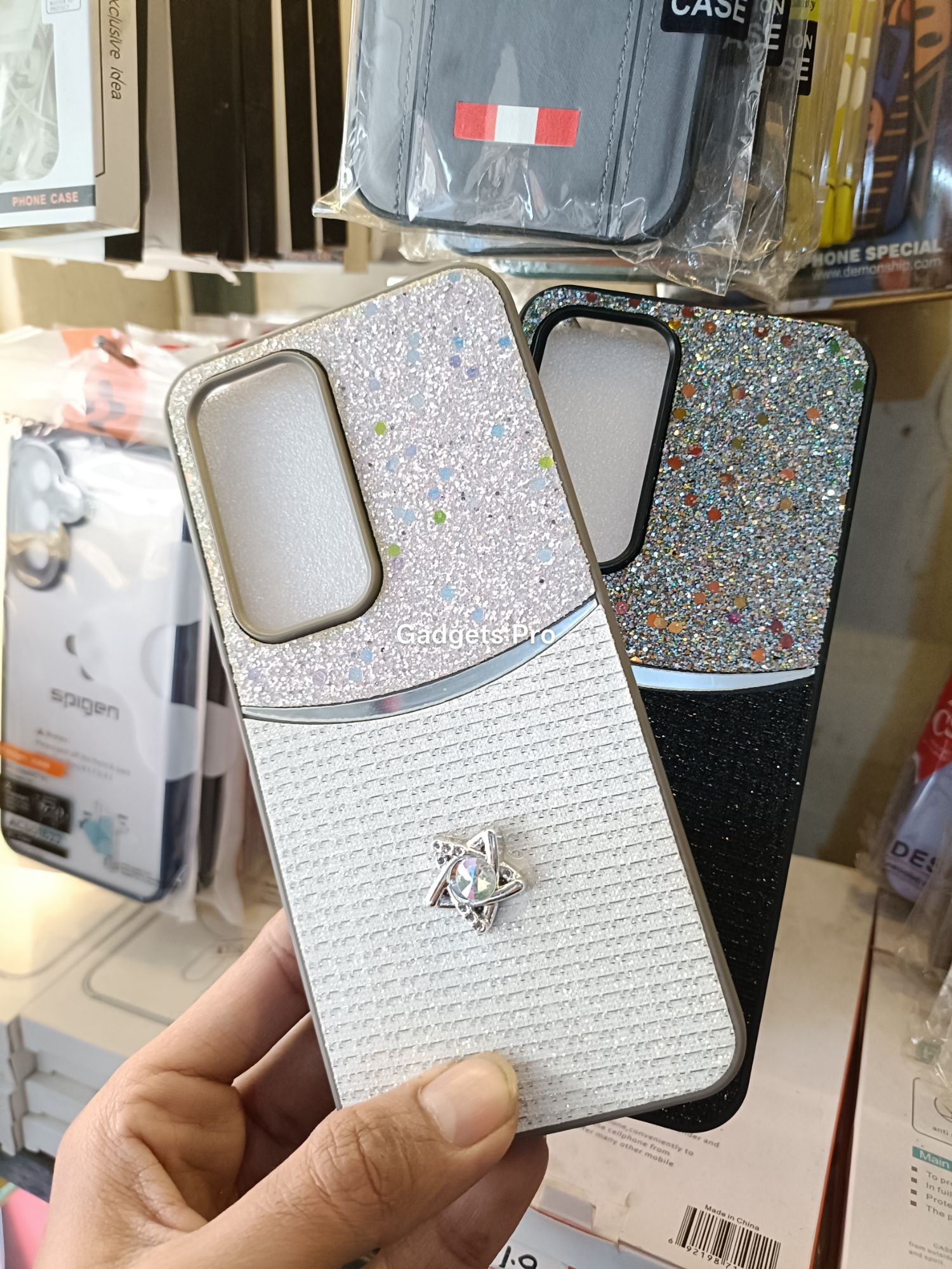 Infinix Hot 60i Fancy Soft Silicone Glitter Star Back Cover