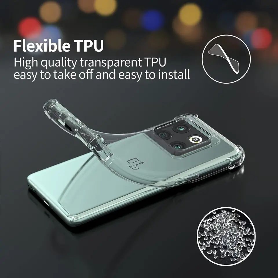 One Plus 10 Pro Soft TPU Clear Corner Protection Back Cover