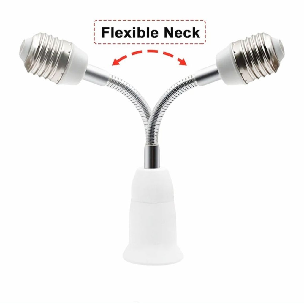 Bulb holder flexible neck E27 to E27 small size