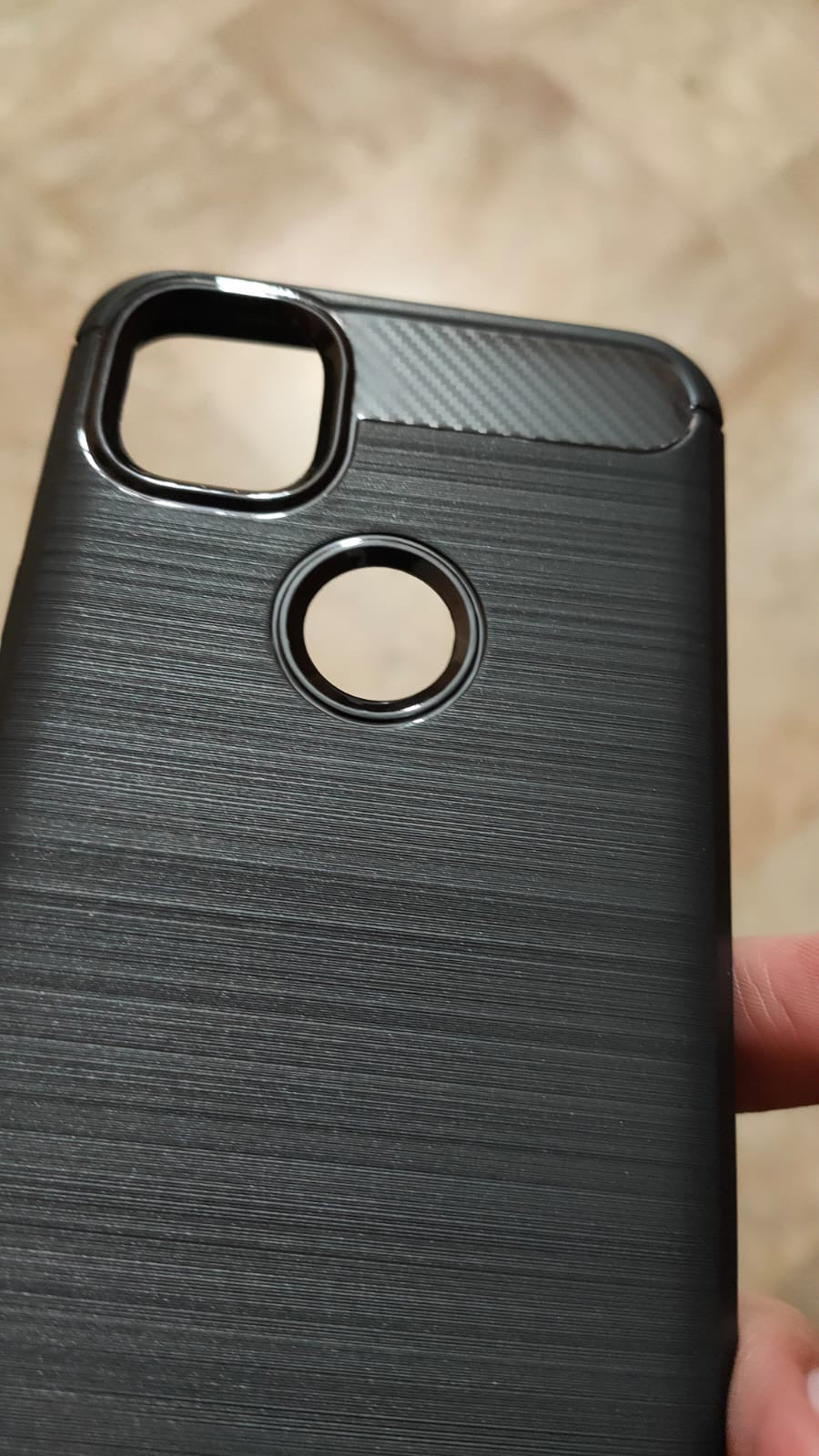 Google Pixel 4A Carbon Fiber Soft Rubber Back Cover