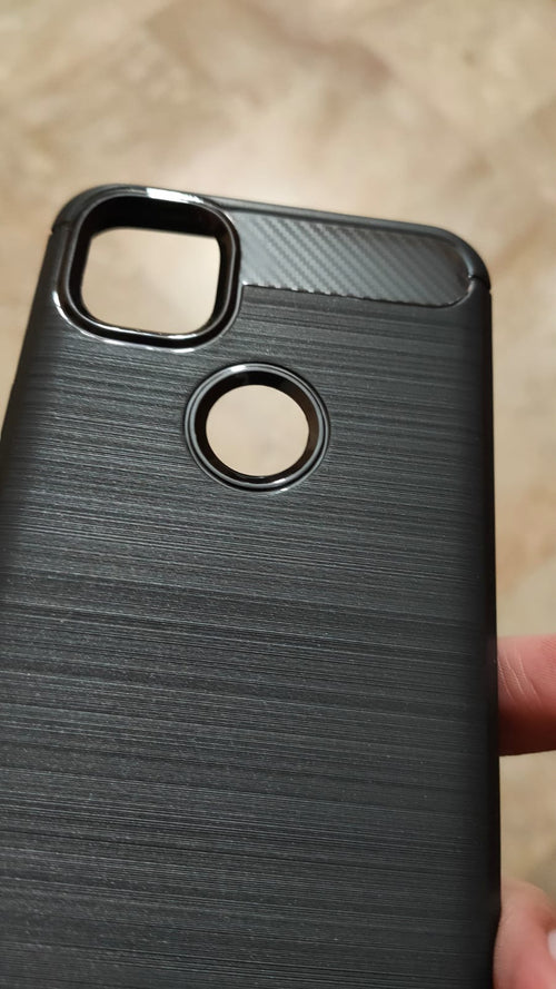 Google Pixel 4A Carbon Fiber Soft Rubber Back Cover