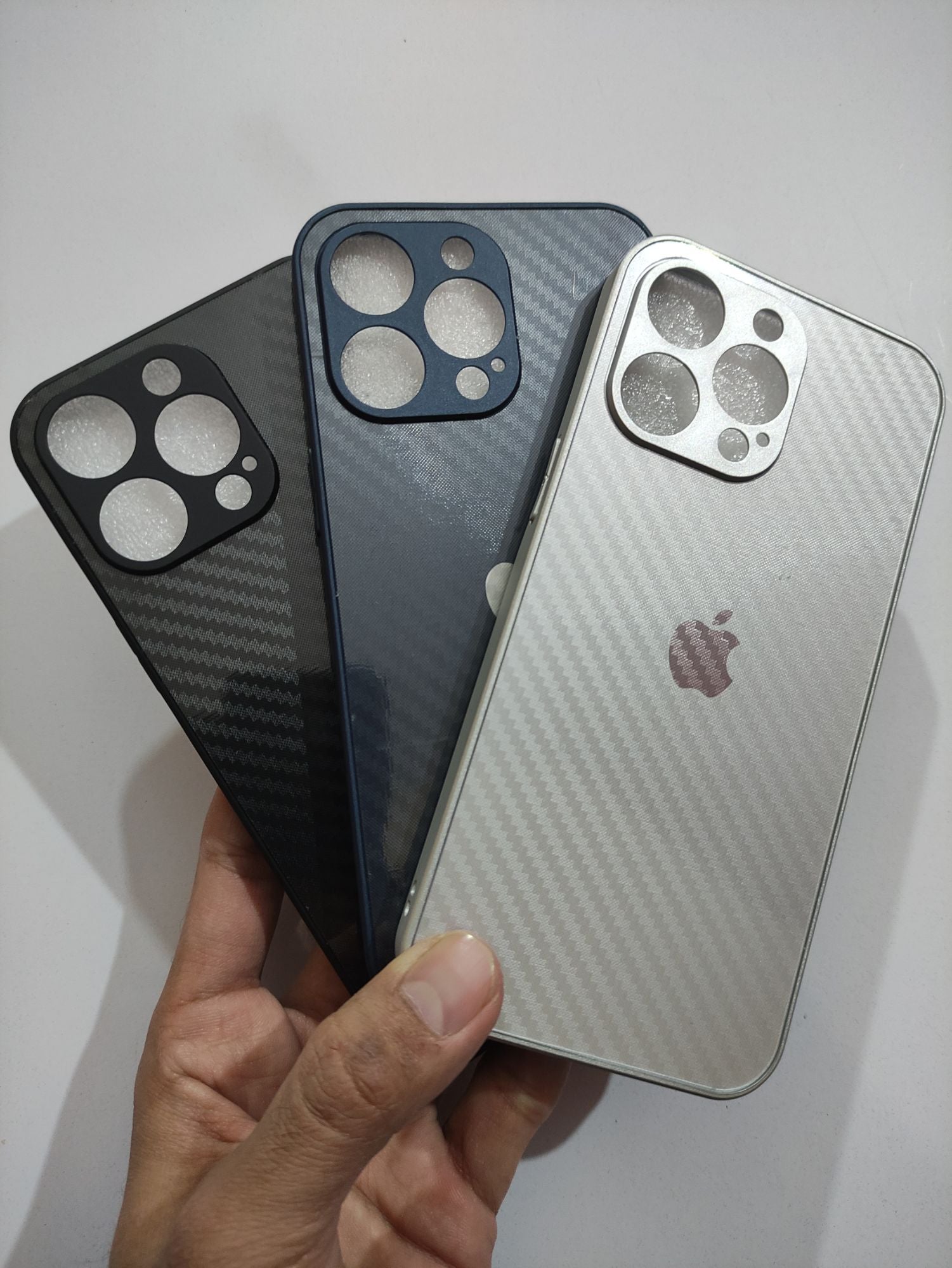 iPhone 15 Pro Max Premium Quality Carbon Fiber Back Cover