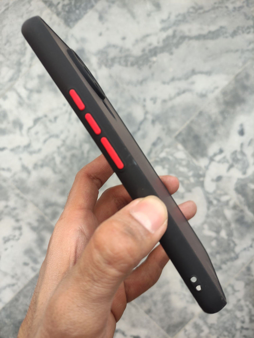 Tecno Spark6 Matt Camera Protection Colour buttons back cover