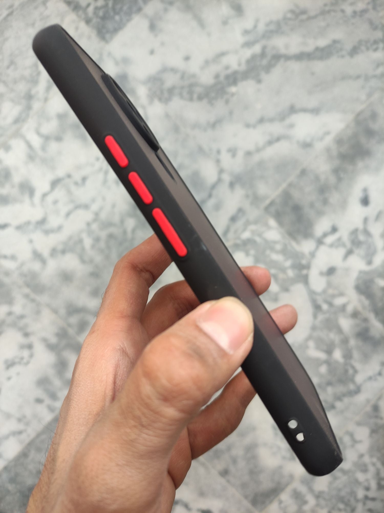 Tecno Spark6 Matt Camera Protection Colour buttons back cover