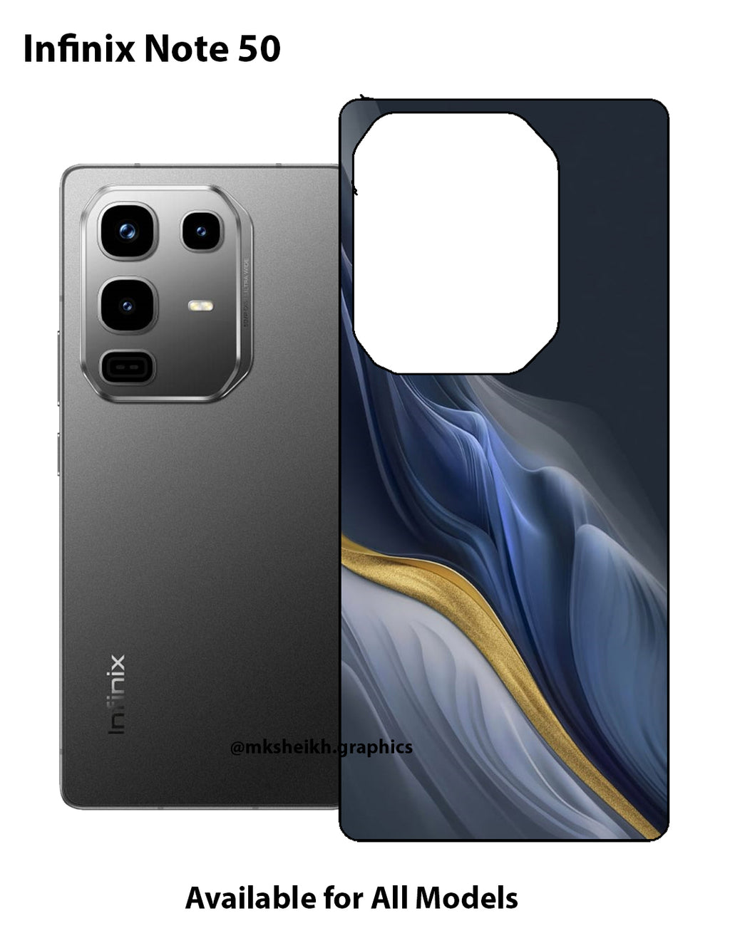 Infinix Note 50 Print Back Skin Wrap