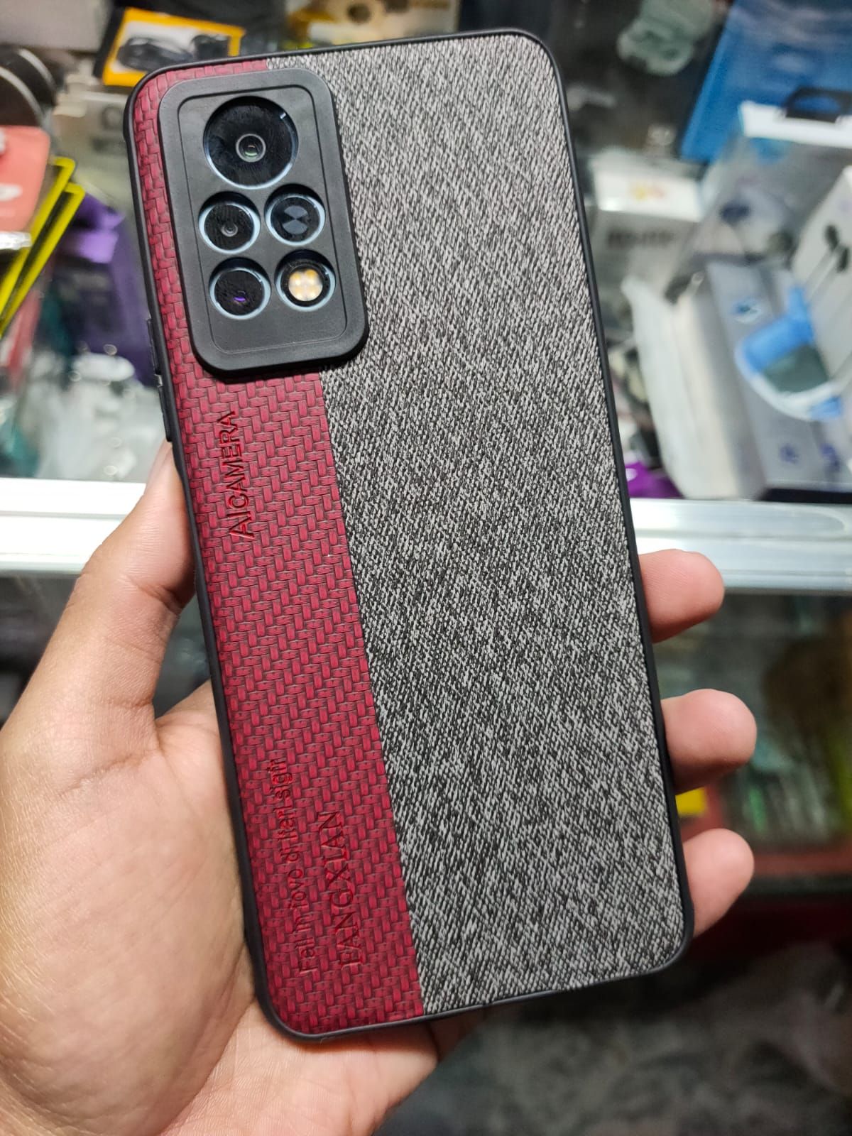 Infinix Note 11 Pro Premium Quality Soft Fabric Rubber Back Case Cover