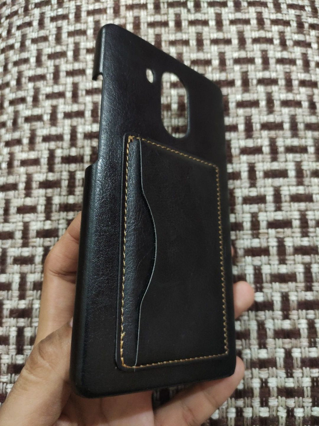 Huawei Mate 8 PC Leather Tecture Card Holder Back Cover